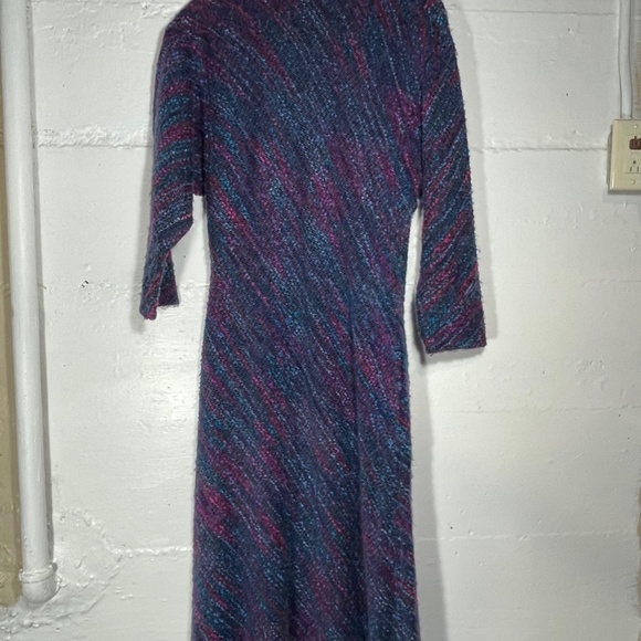 Vintage Designer Koos Ven Akker Knit Dress with Patchwork Detail Size 10 - Picture 11 of 12